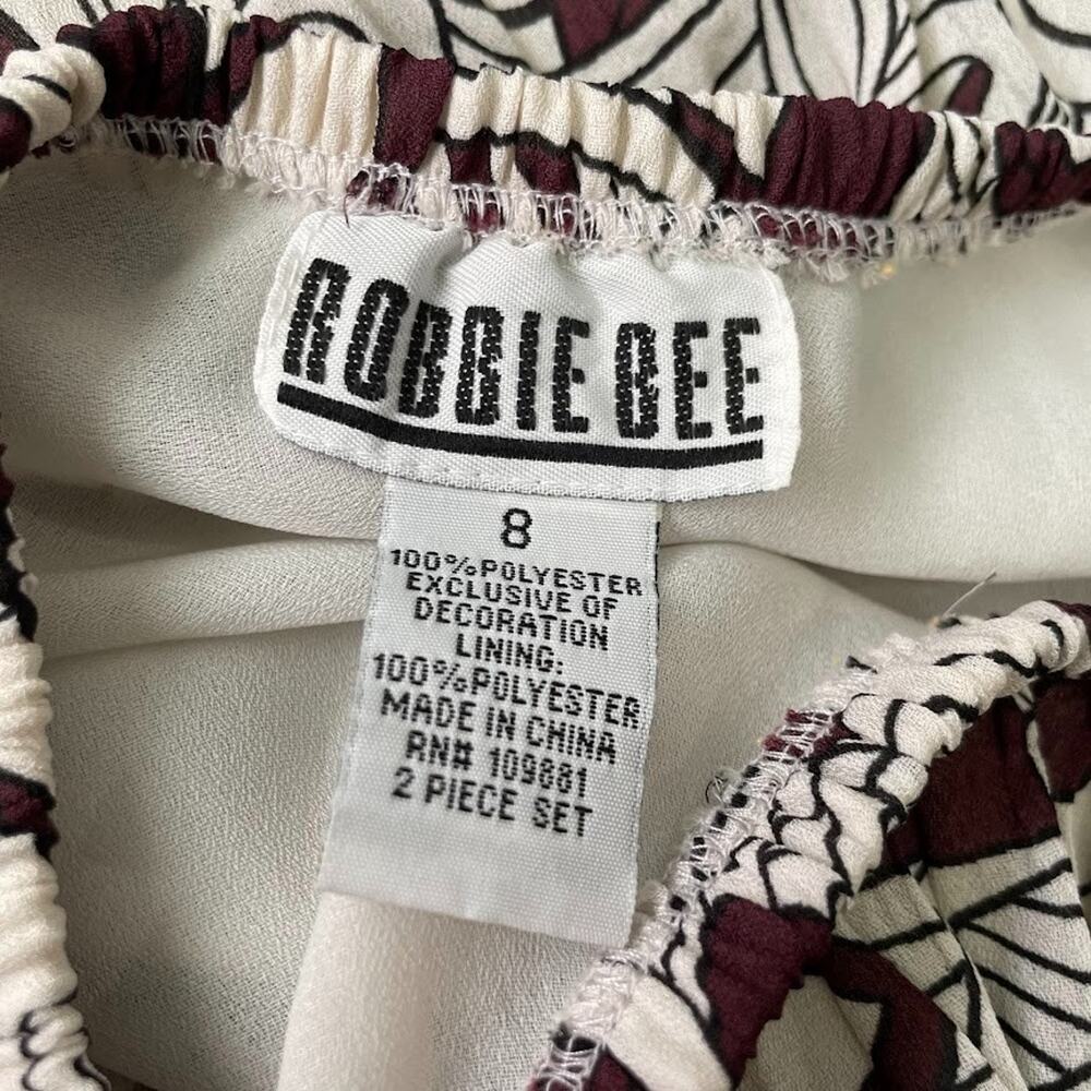 Bobbie Bee Skirt Size 8 Crinkle Pleated Brown Floral Romantic Fairy Y2K Lace - Picture 6 of 10